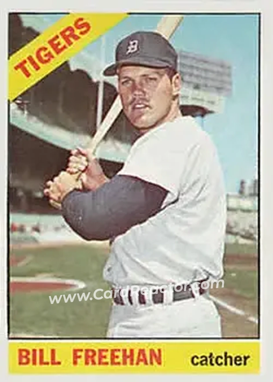 1966 Topps #145 - Bill Freehan - Detroit Tigers - Front 1966 Topps #145 - Bill Freehan - Detroit Tigers - Front
