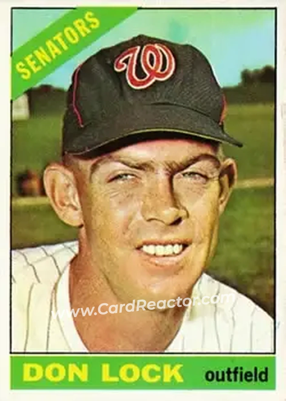 1966 Topps #165 - Don Lock - Washington Senators - Front