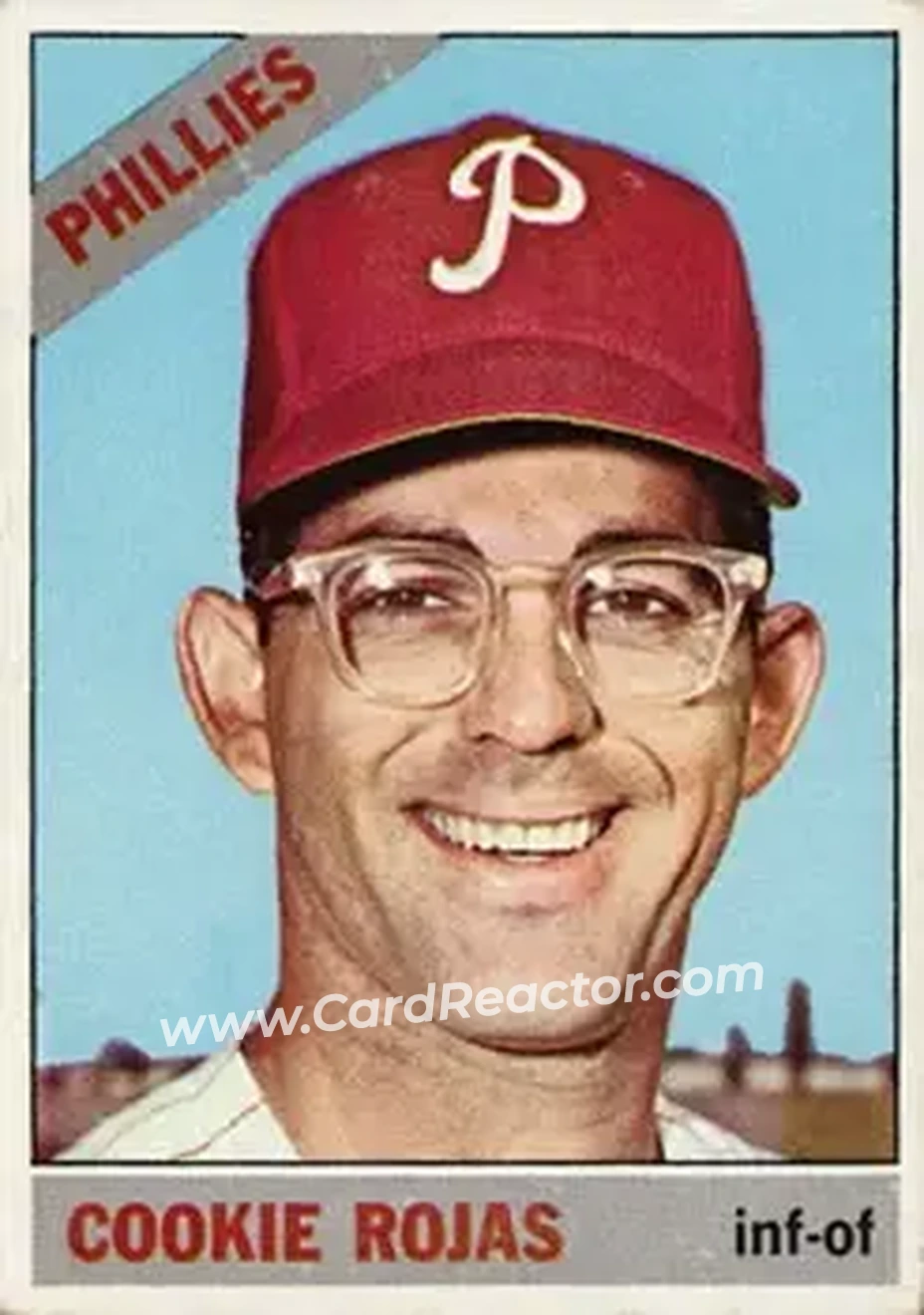 1966 Topps #170 - Cookie Rojas - Philadelphia Phillies - Front