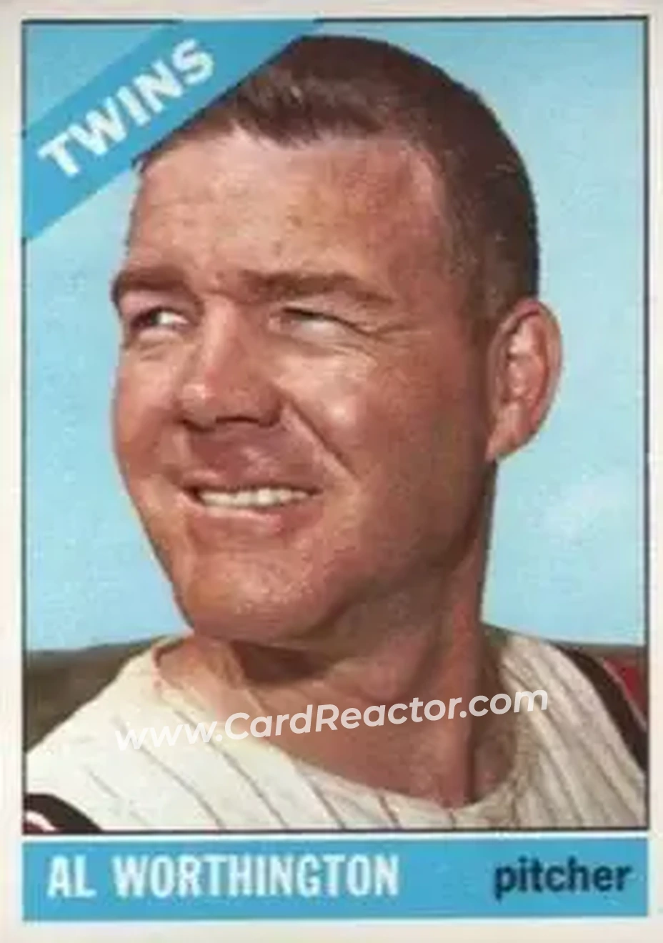 1966 Topps #181 - Al Worthington - Minnesota Twins - Front