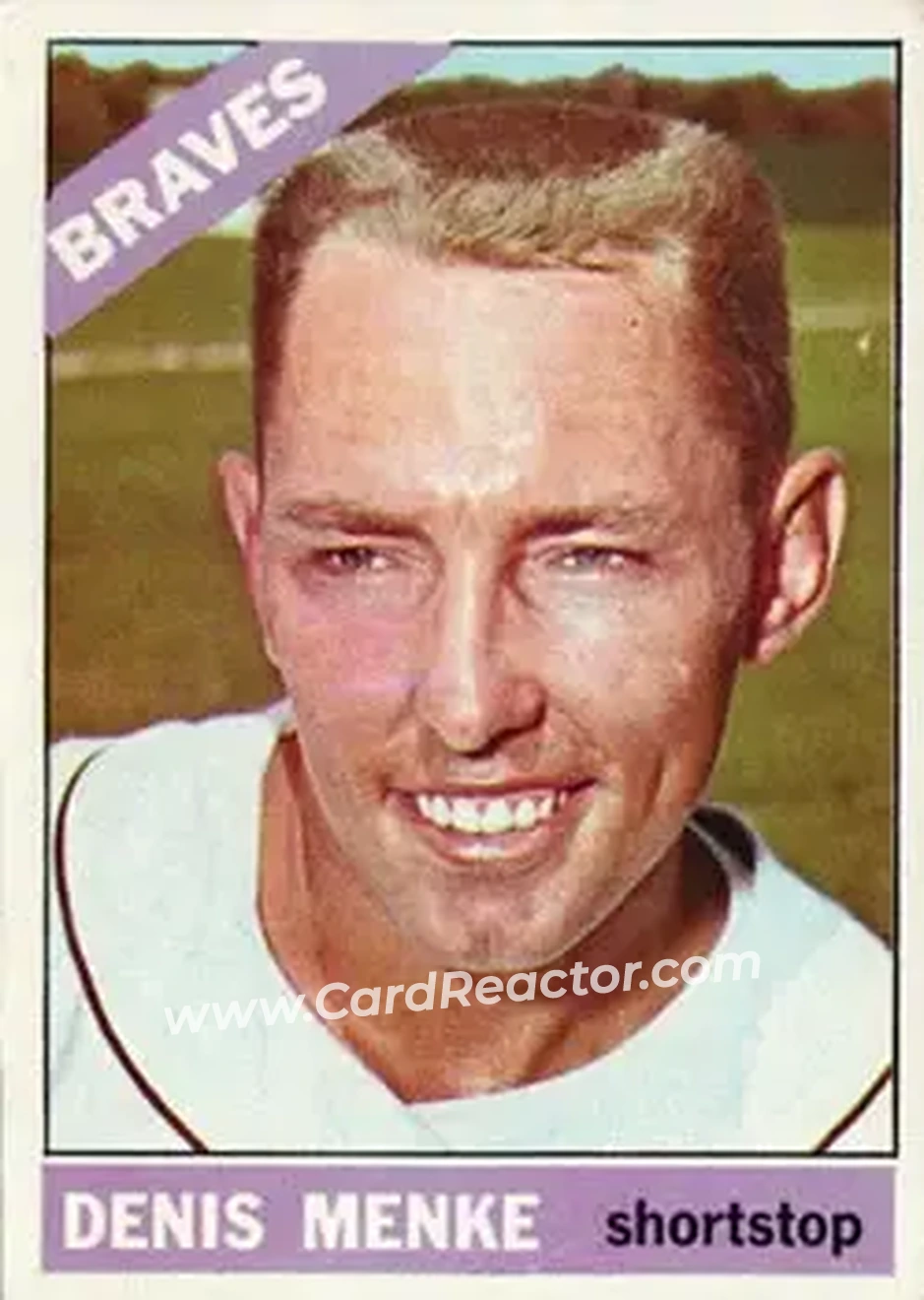 1966 Topps #184 - Denis Menke - Atlanta Braves - Front 1966 Topps #184 - Denis Menke - Atlanta Braves - Front