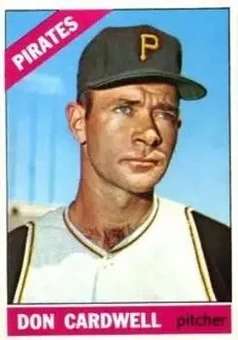 1966 Topps #235 - Don Cardwell - Pittsburgh Pirates