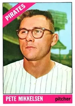 1966 Topps #248 - Pete Mikkelsen - Pittsburgh Pirates
