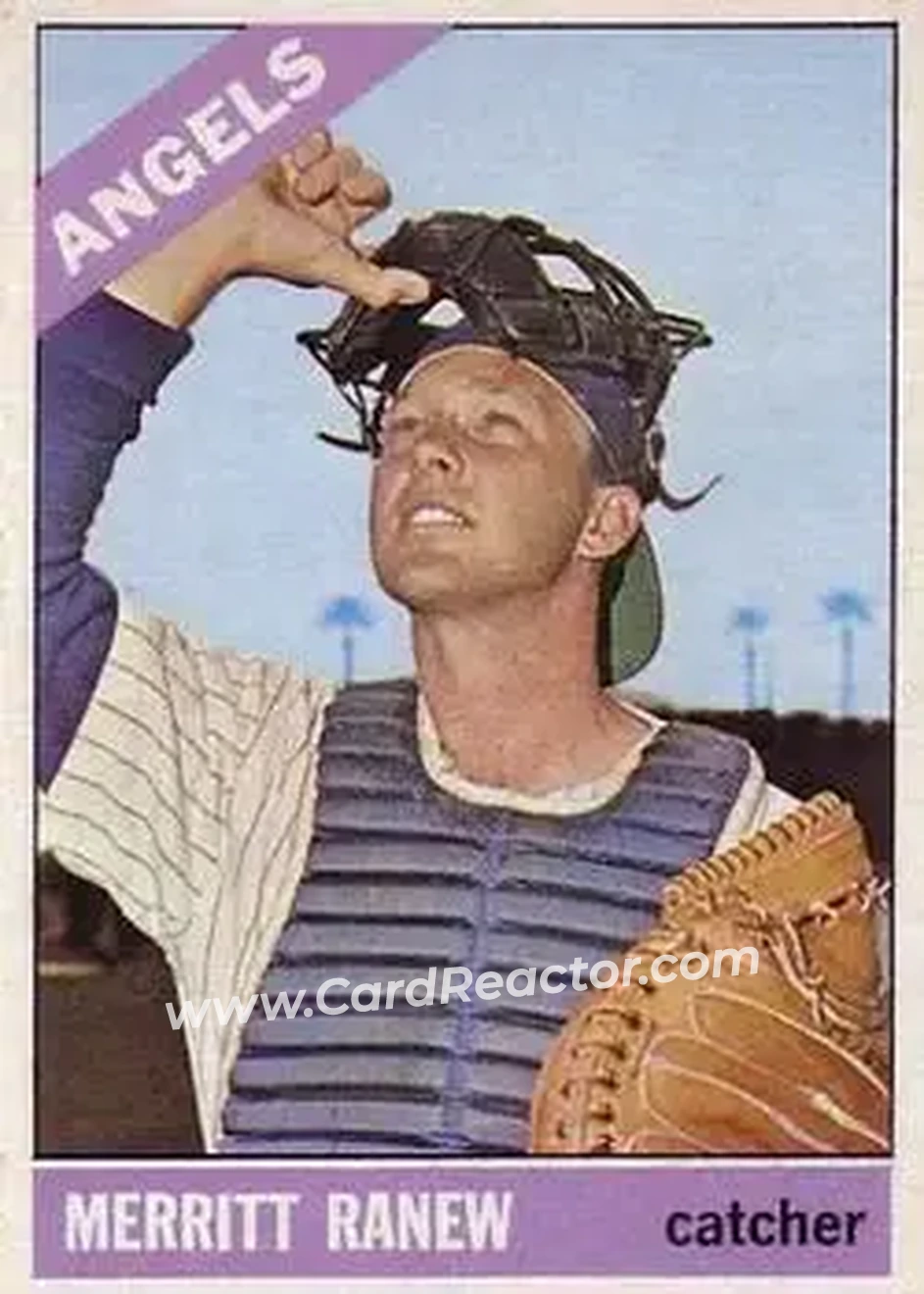 1966 Topps #62 - Merritt Ranew - California Angels - Front 1966 Topps #62 - Merritt Ranew - California Angels - Front