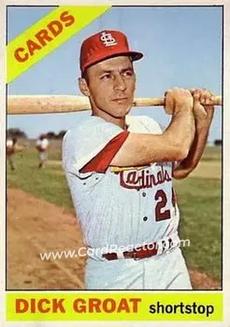 1966 Topps #103 - Dick Groat - St. Louis Cardinals