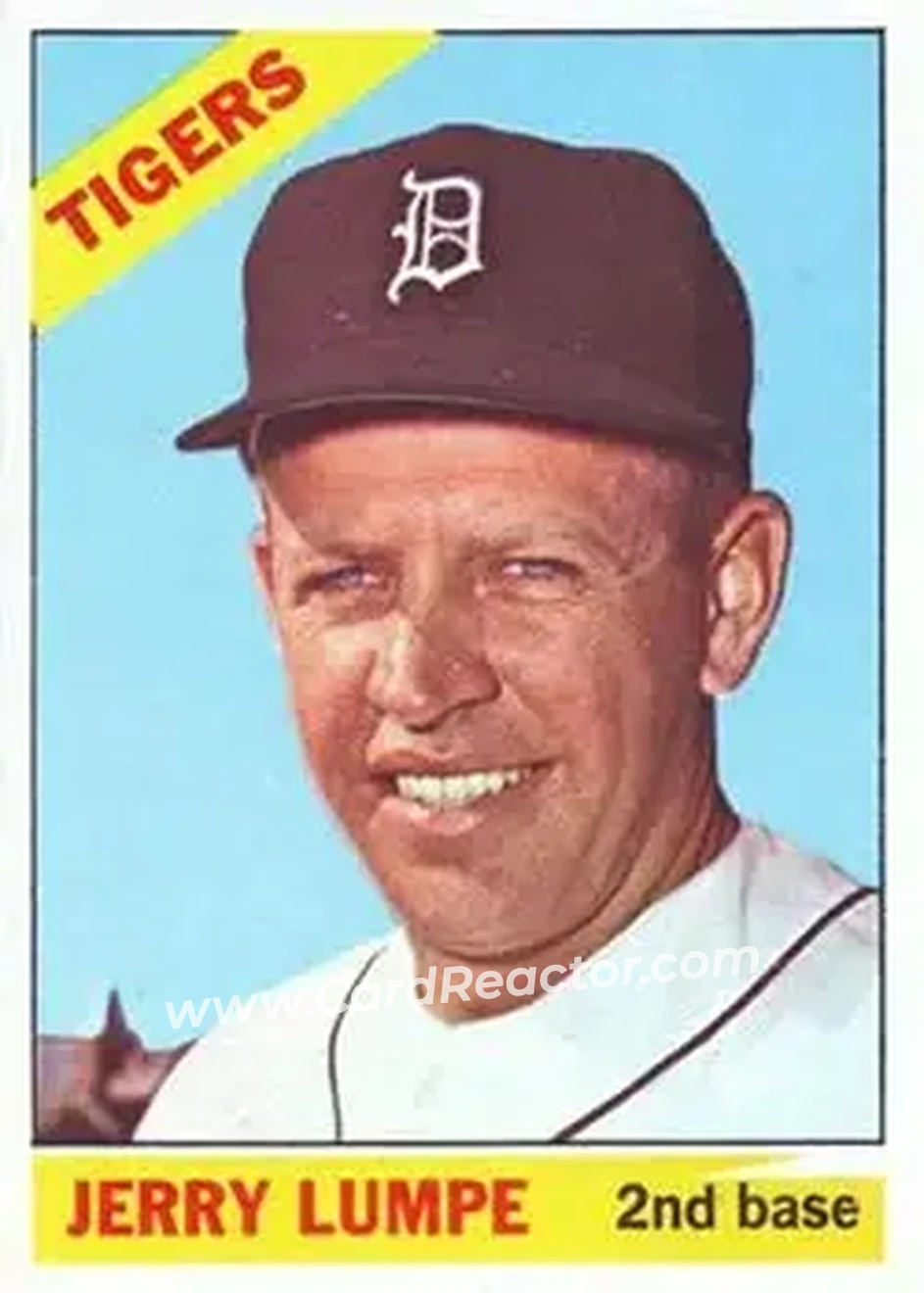 1966 Topps #161 - Jerry Lumpe - Detroit Tigers - Front
