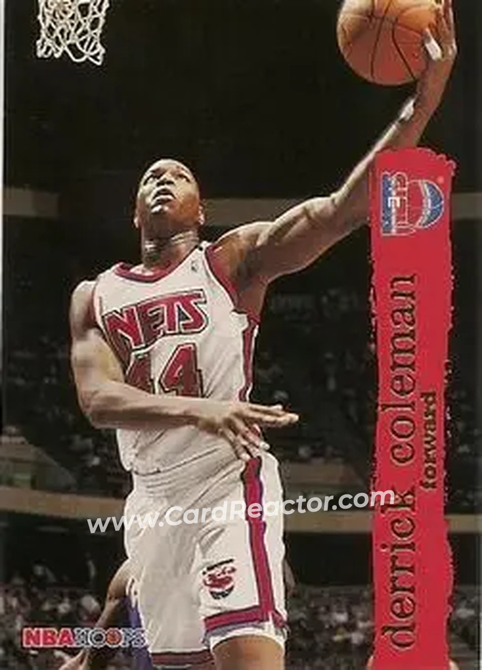1995-96 Hoops #103 - Derrick Coleman - New Jersey Nets - Front