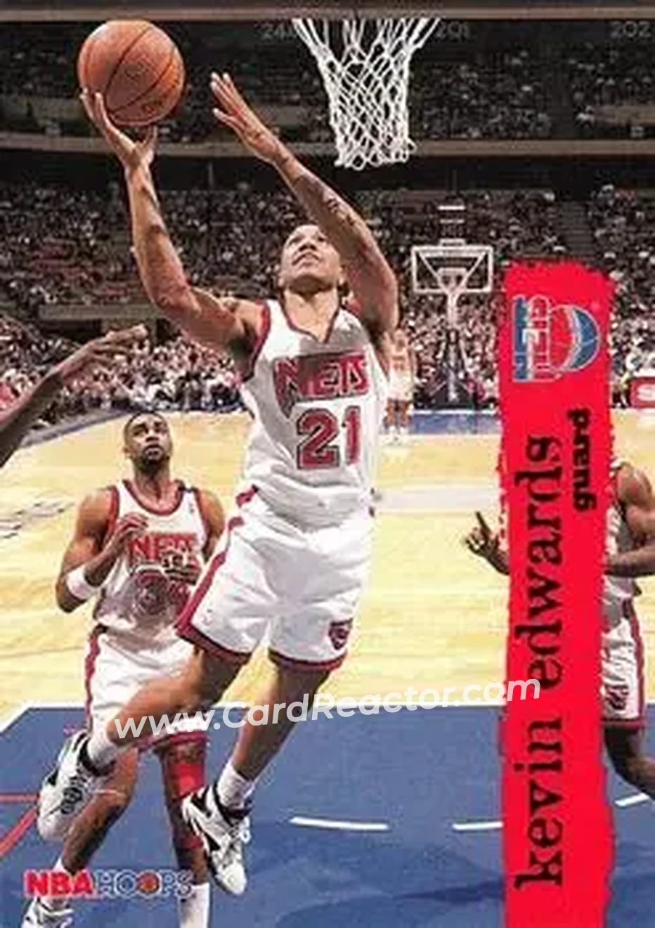 1995-96 Hoops #104 - Kevin Edwards - New Jersey Nets - Front 1995-96 Hoops #104 - Kevin Edwards - New Jersey Nets - Front