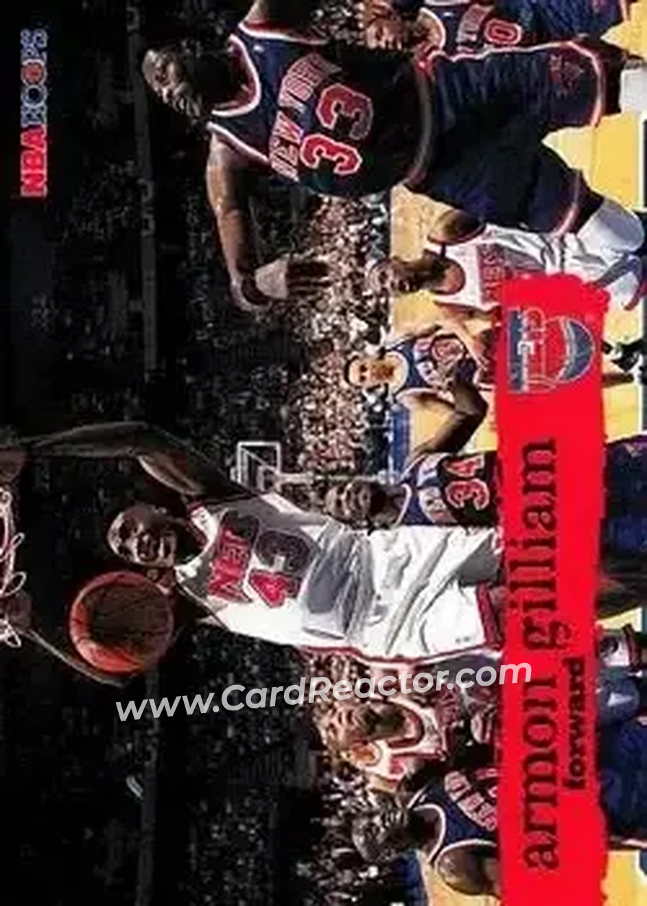 1995-96 Hoops #105 - Armon Gilliam - New Jersey Nets - Front