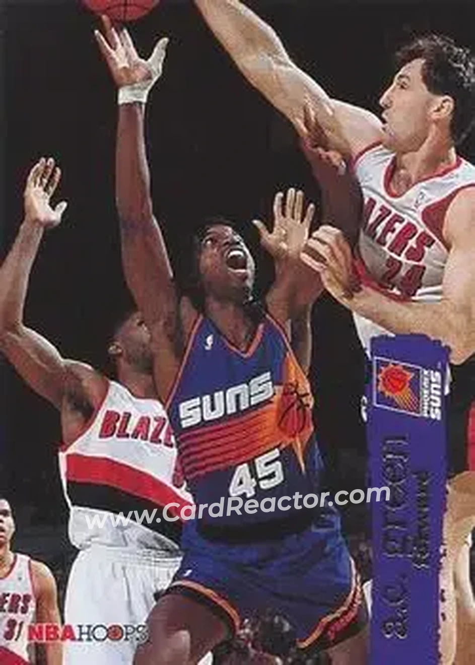1995-96 Hoops #127 - A.C. Green - Phoenix Suns - Front