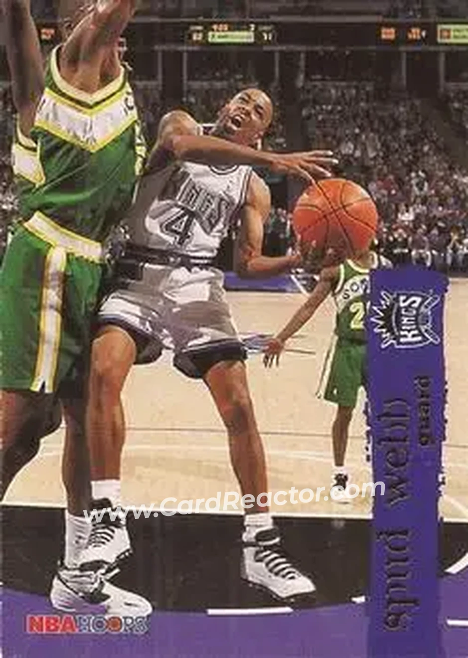 1995-96 Hoops #143 - Spud Webb - Sacramento Kings - Front