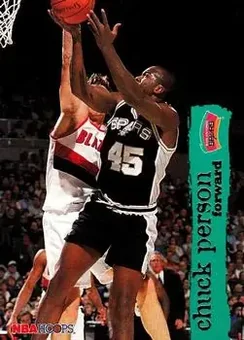 1995-96 Hoops #148 - Chuck Person - San Antonio Spurs