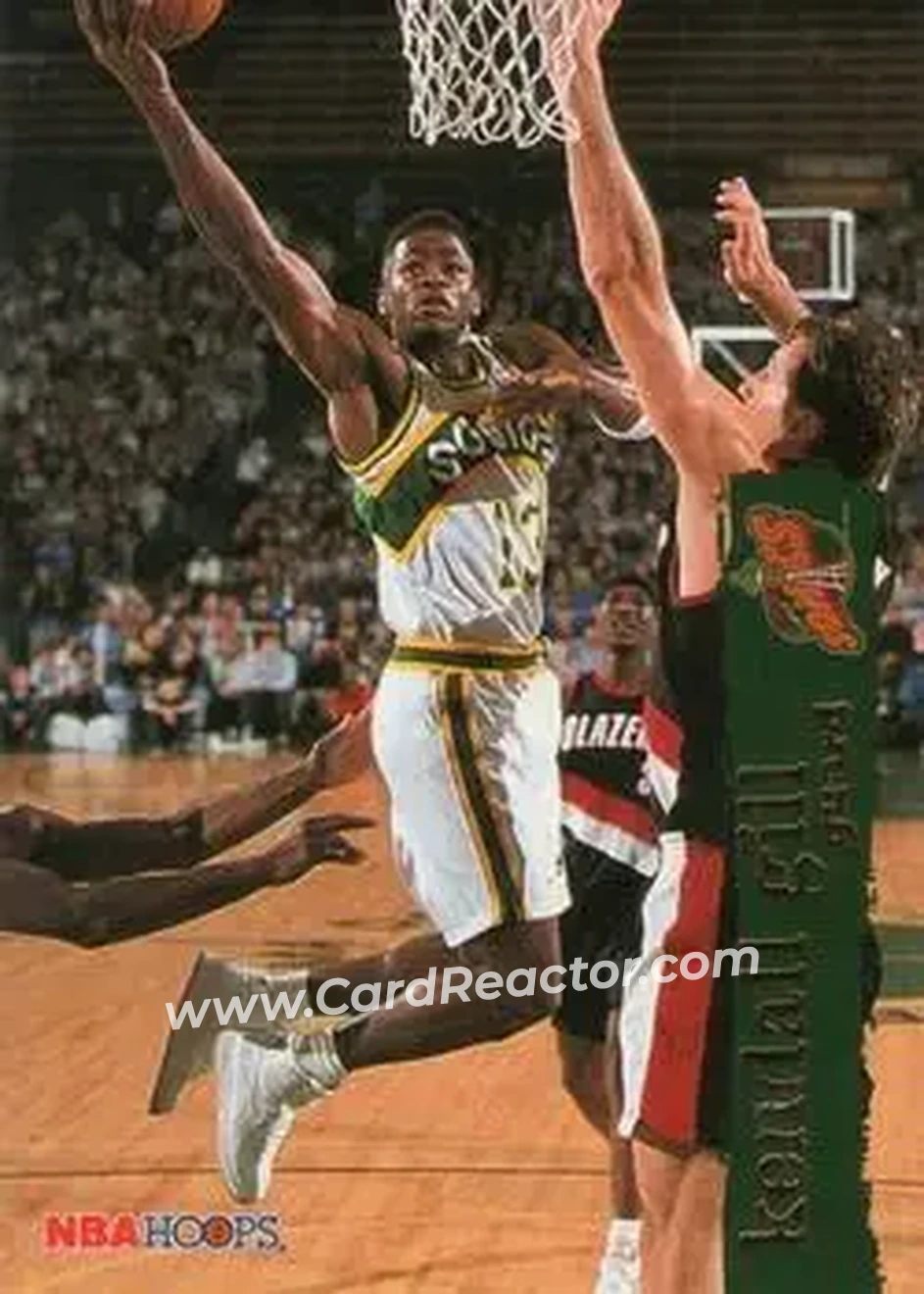 1995-96 Hoops #151 - Kendall Gill - Seattle SuperSonics - Front