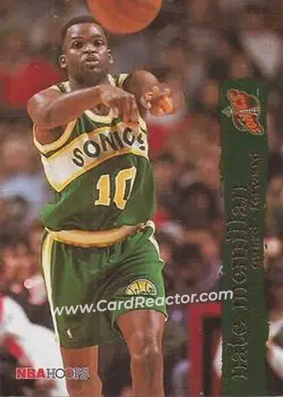 1995-96 Hoops #154 - Nate McMillan - Seattle SuperSonics - Front
