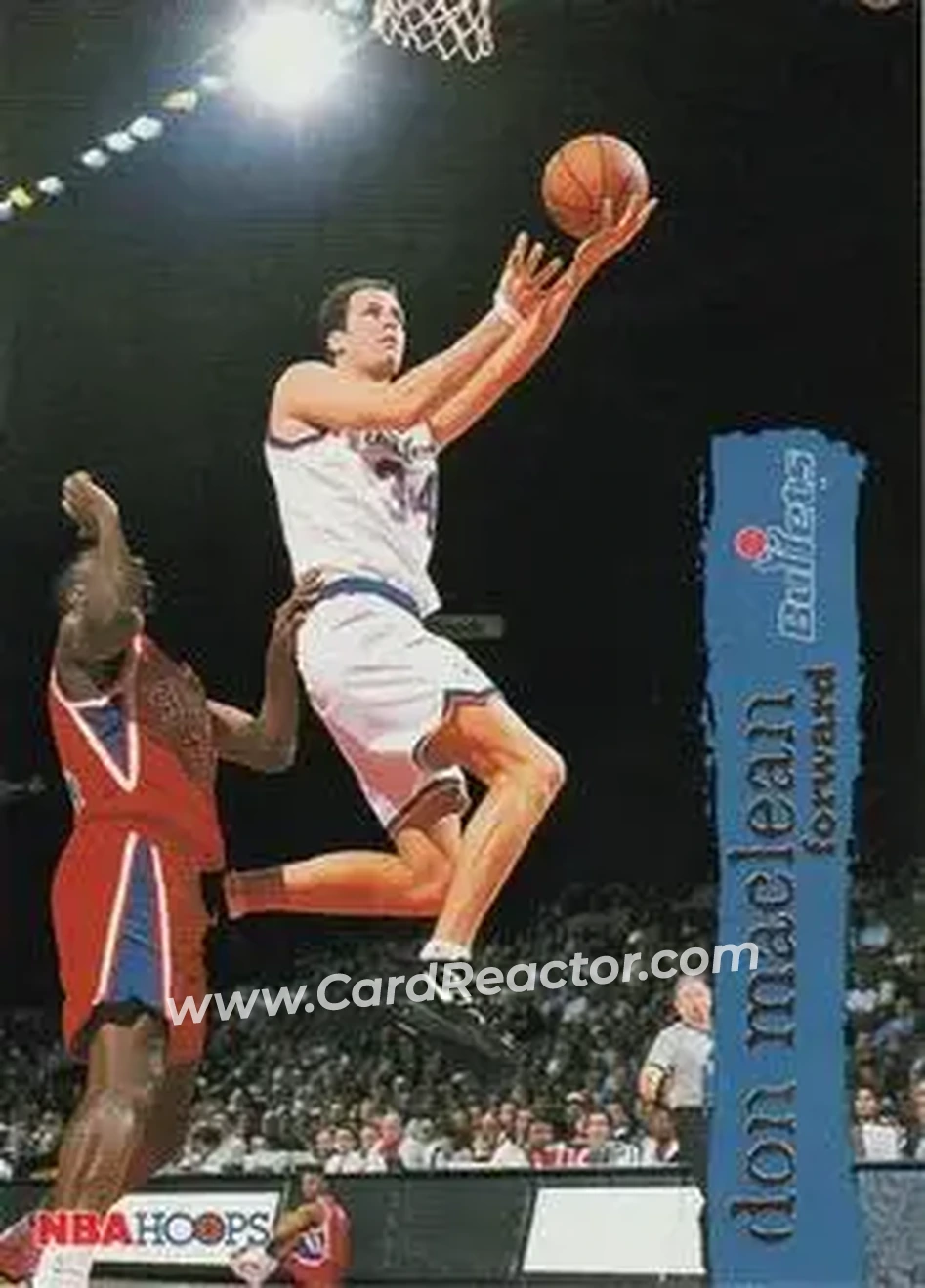 1995-96 Hoops #167 - Don MacLean - Washington Bullets - Front
