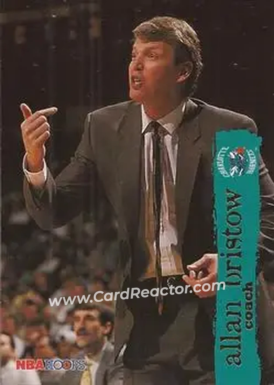 1995-96 Hoops #172 - Allan Bristow - Charlotte Hornets - Front 1995-96 Hoops #172 - Allan Bristow - Charlotte Hornets - Front