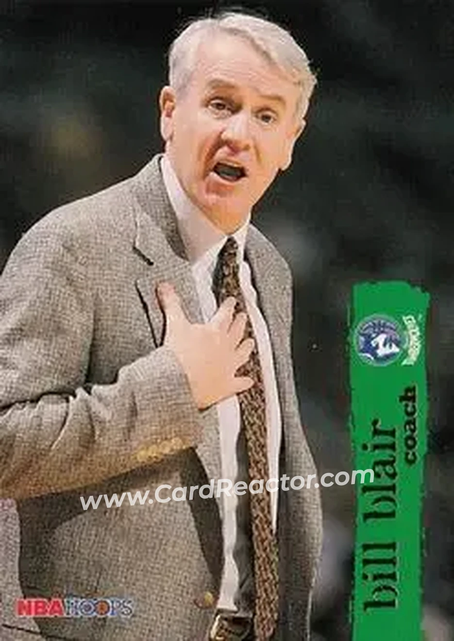 1995-96 Hoops #184 - Bill Blair - Minnesota Timberwolves - Front