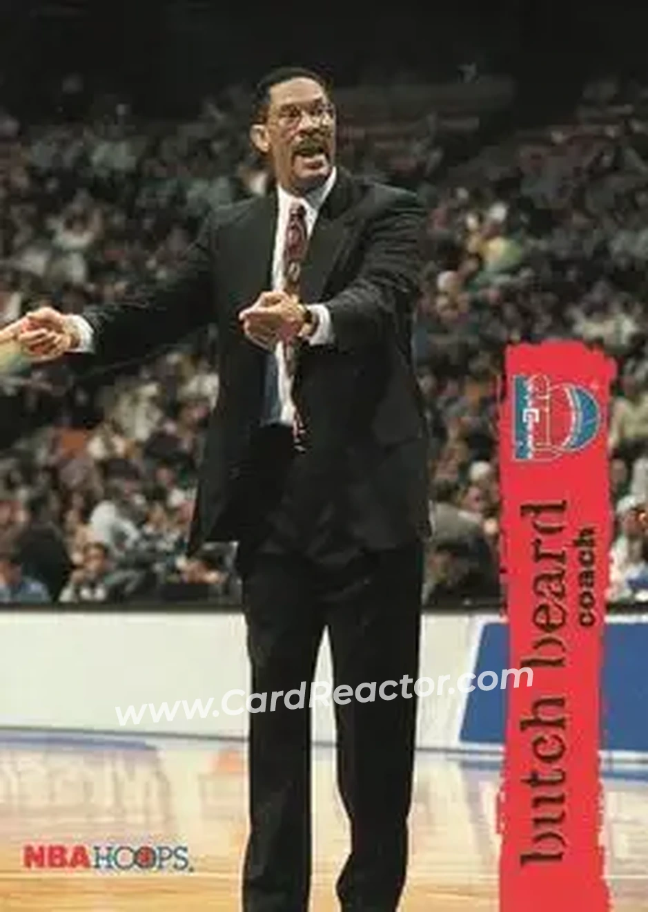 1995-96 Hoops #185 - Butch Beard - New Jersey Nets - Front