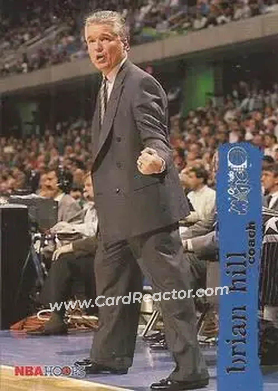 1995-96 Hoops #187 - Brian Hill - Orlando Magic - Front