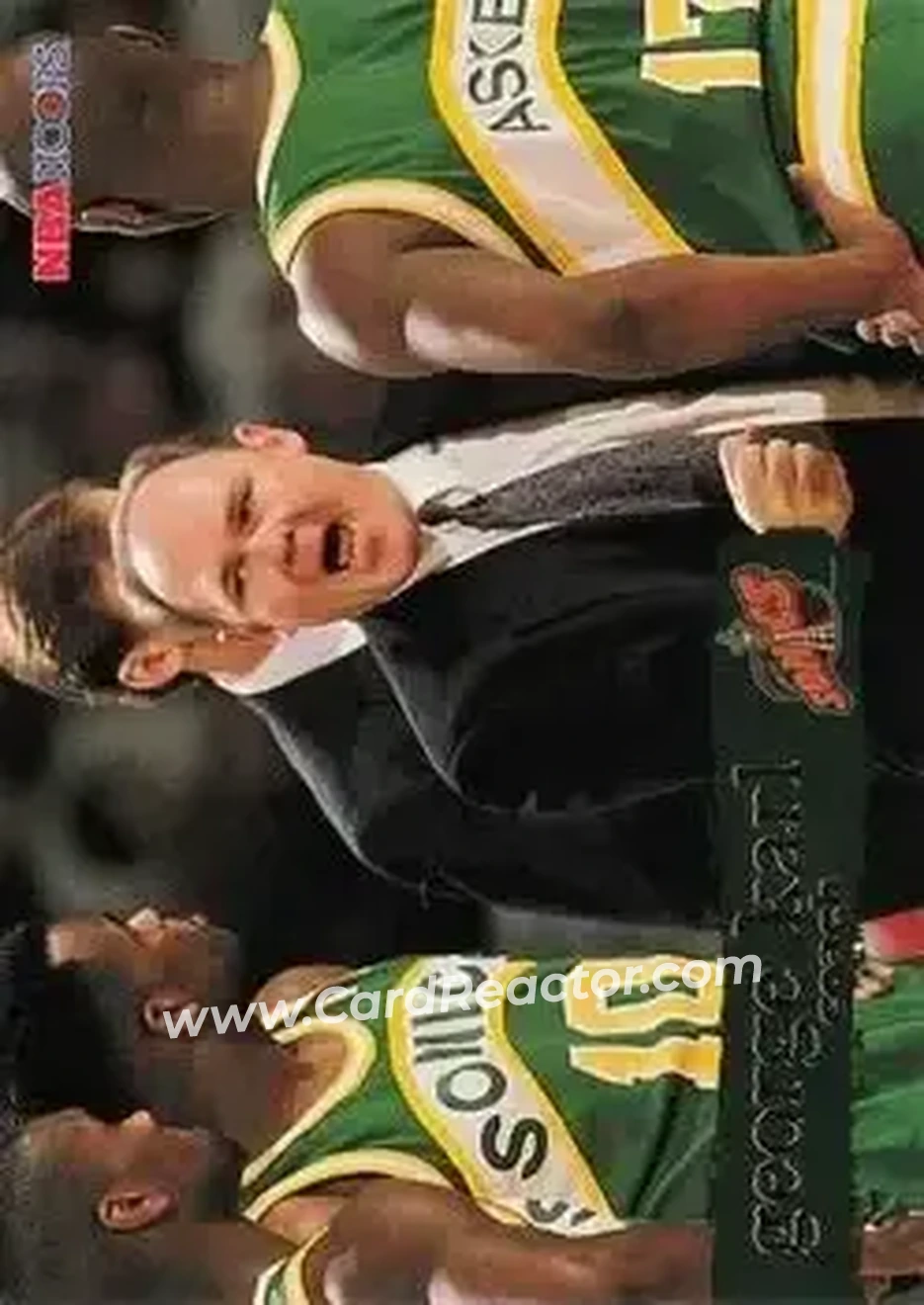 1995-96 Hoops #193 - George Karl - Seattle SuperSonics - Front