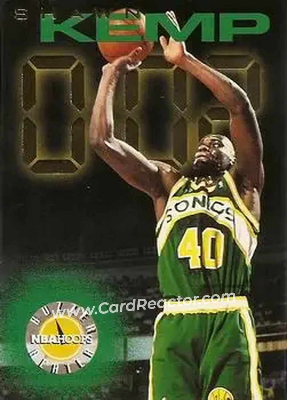 1995-96 Hoops #221 - Shawn Kemp - Seattle SuperSonics - Front