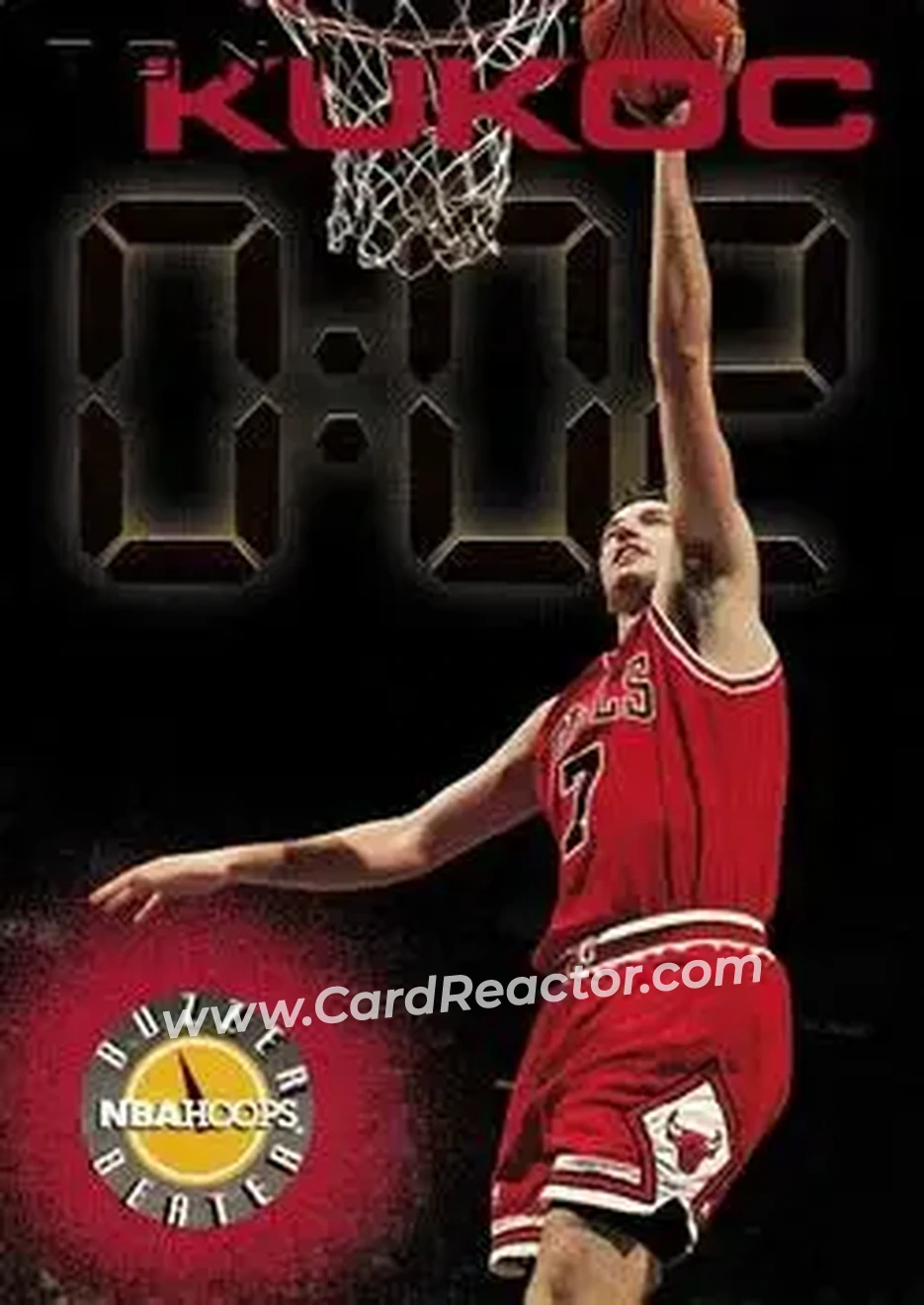 1995-96 Hoops #222 - Toni Kukoc - Chicago Bulls - Front 1995-96 Hoops #222 - Toni Kukoc - Chicago Bulls - Front