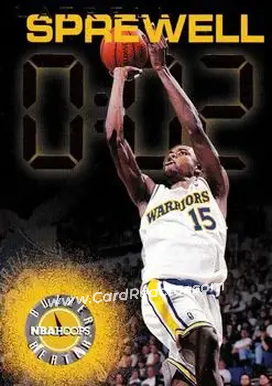 1995-96 Hoops #226 - Latrell Sprewell - Golden State Warriors - Front
