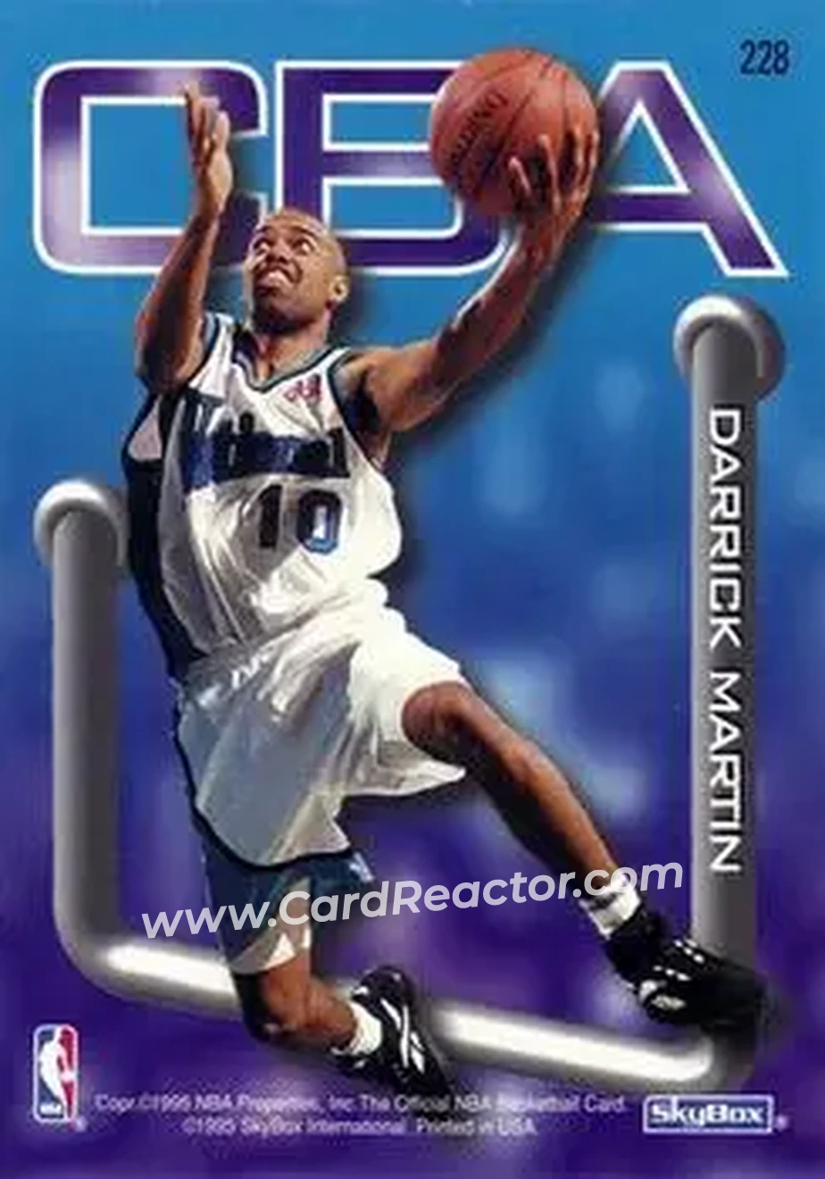 1995-96 Hoops #228 - Card #228 - Back