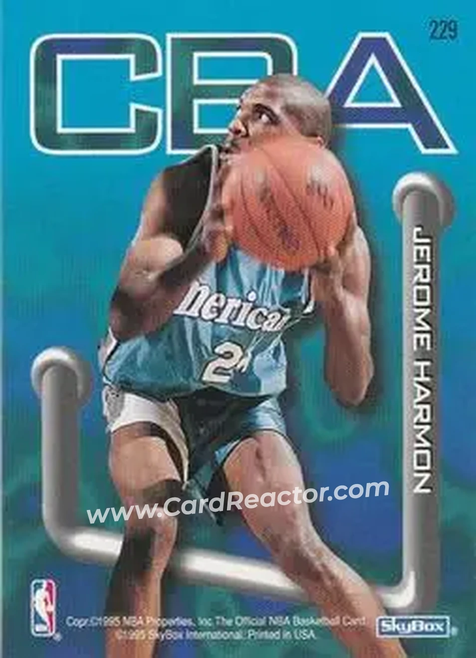 1995-96 Hoops #229 - Card #229 - Back