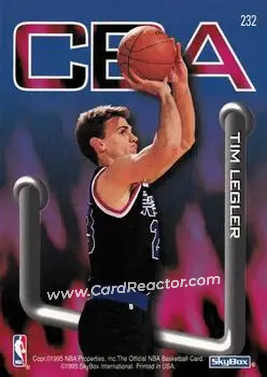 1995-96 Hoops #232 - Card #232 - Back 1995-96 Hoops #232 - Card #232 - Back