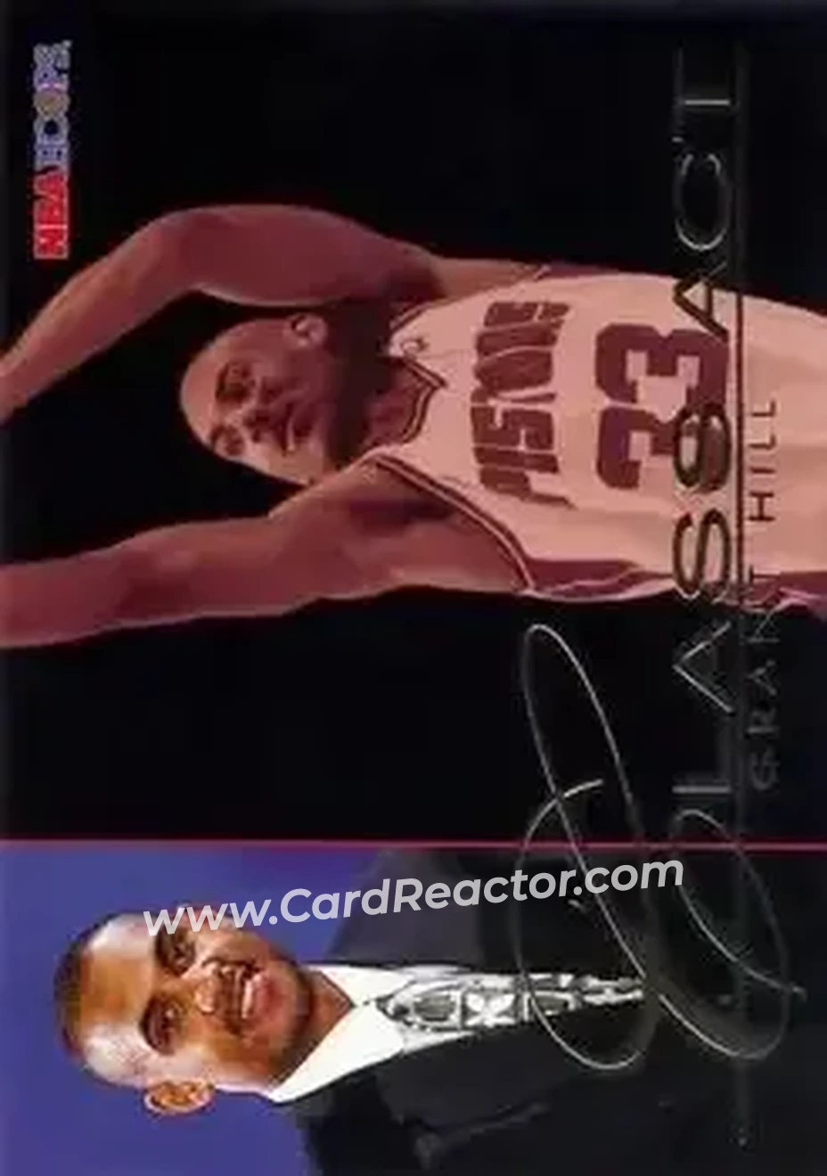 1995-96 Hoops #237 - Grant Hill - Detroit Pistons - Front