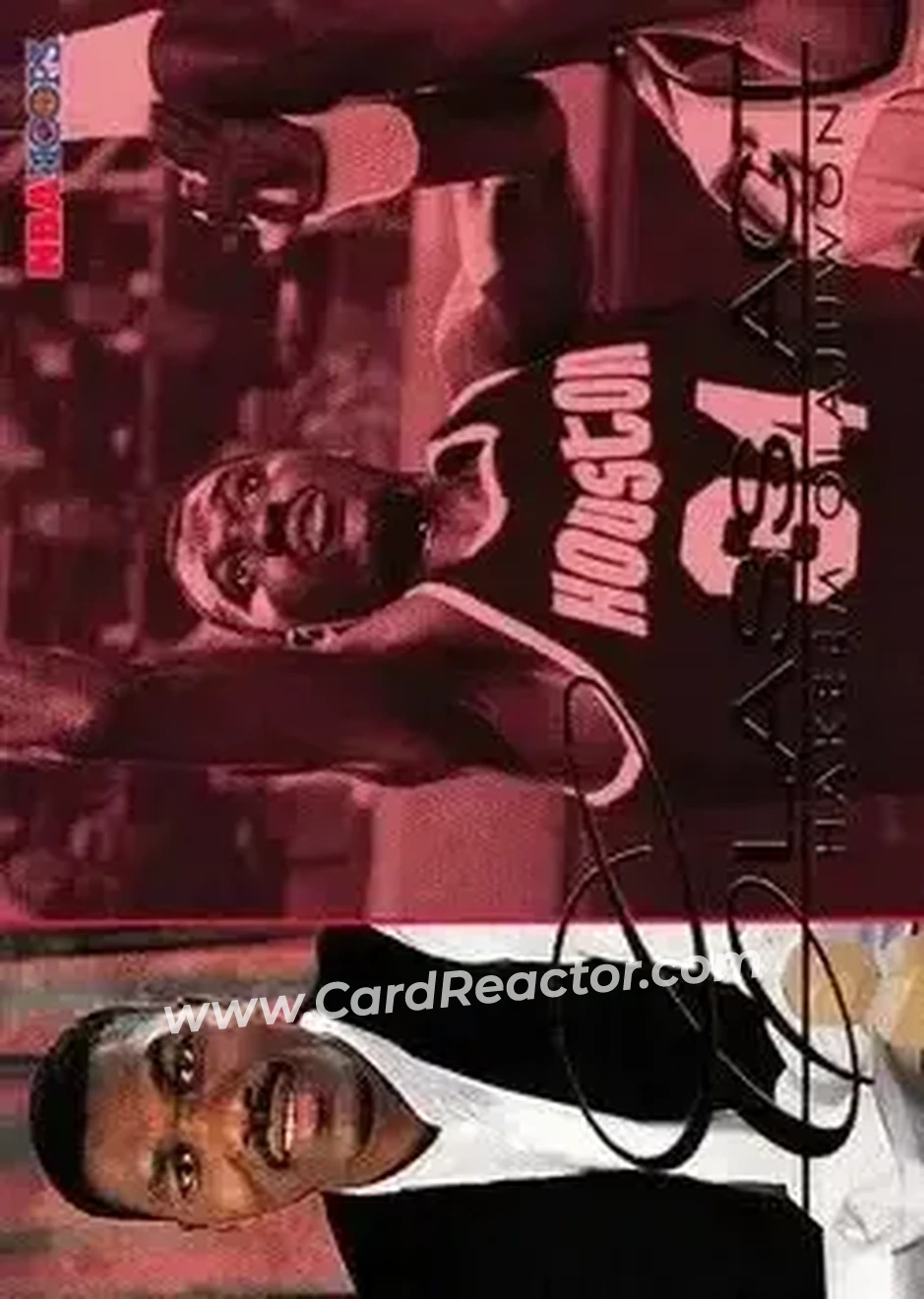 1995-96 Hoops #241 - Hakeem Olajuwon - Houston Rockets - Front 1995-96 Hoops #241 - Hakeem Olajuwon - Houston Rockets - Front