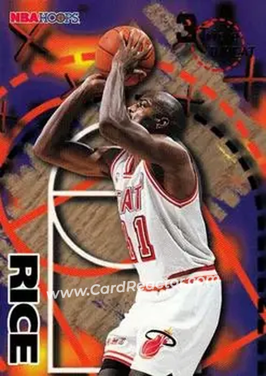 1995-96 Hoops #246 - Glen Rice - Miami Heat - Front