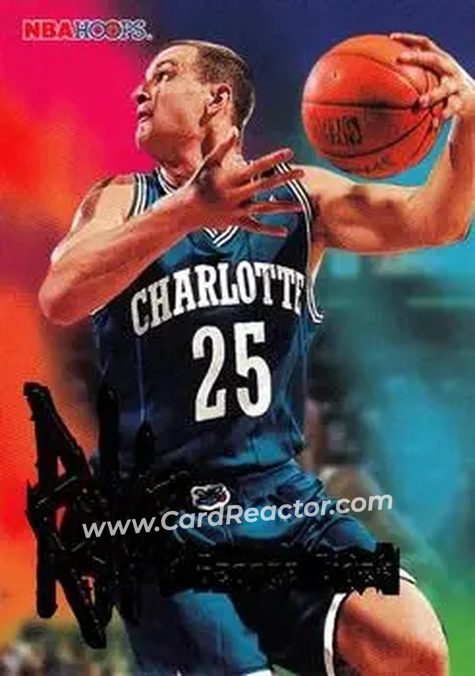 1995-96 Hoops #254 - Jiri Zidek - Charlotte Hornets - Front 1995-96 Hoops #254 - Jiri Zidek - Charlotte Hornets - Front