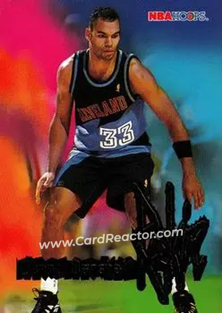 1995-96 Hoops #256 - Donny Marshall - Cleveland Cavaliers - Front