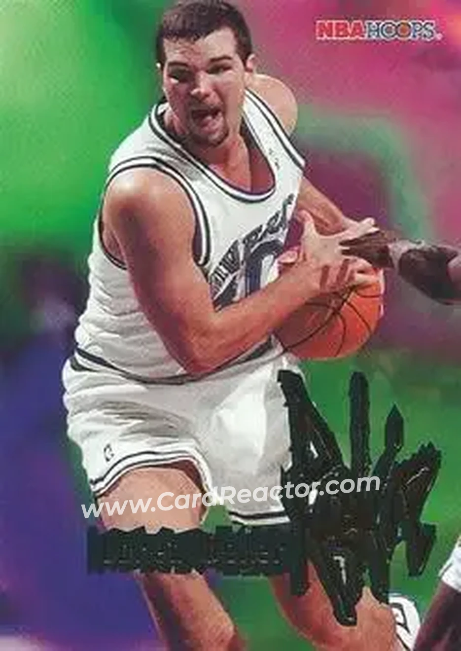 1995-96 Hoops #258 - Loren Meyer - Dallas Mavericks - Front