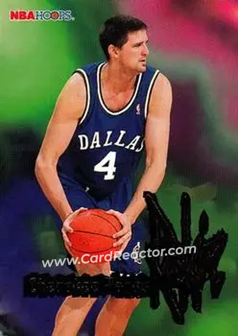 1995-96 Hoops #259 - Cherokee Parks - Dallas Mavericks - Front