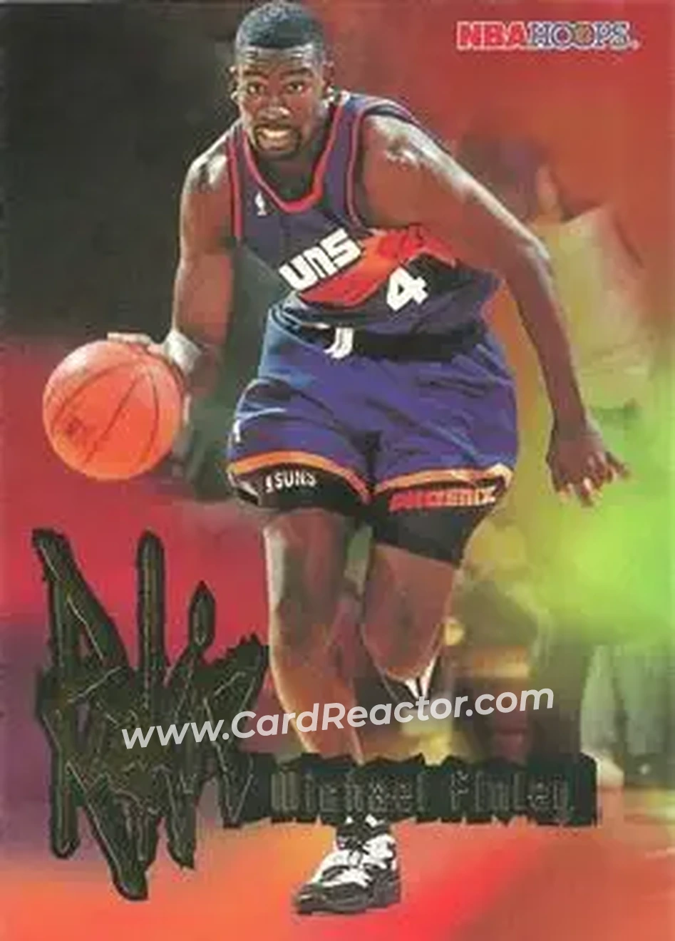 1995-96 Hoops #277 - Michael Finley - Phoenix Suns - Front 1995-96 Hoops #277 - Michael Finley - Phoenix Suns - Front