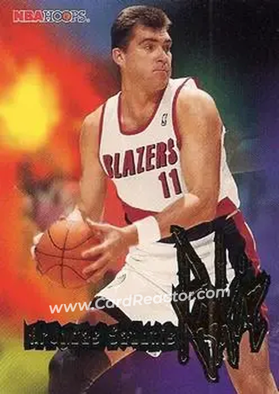 1995-96 Hoops #279 - Arvydas Sabonis - Portland Trail Blazers - Front
