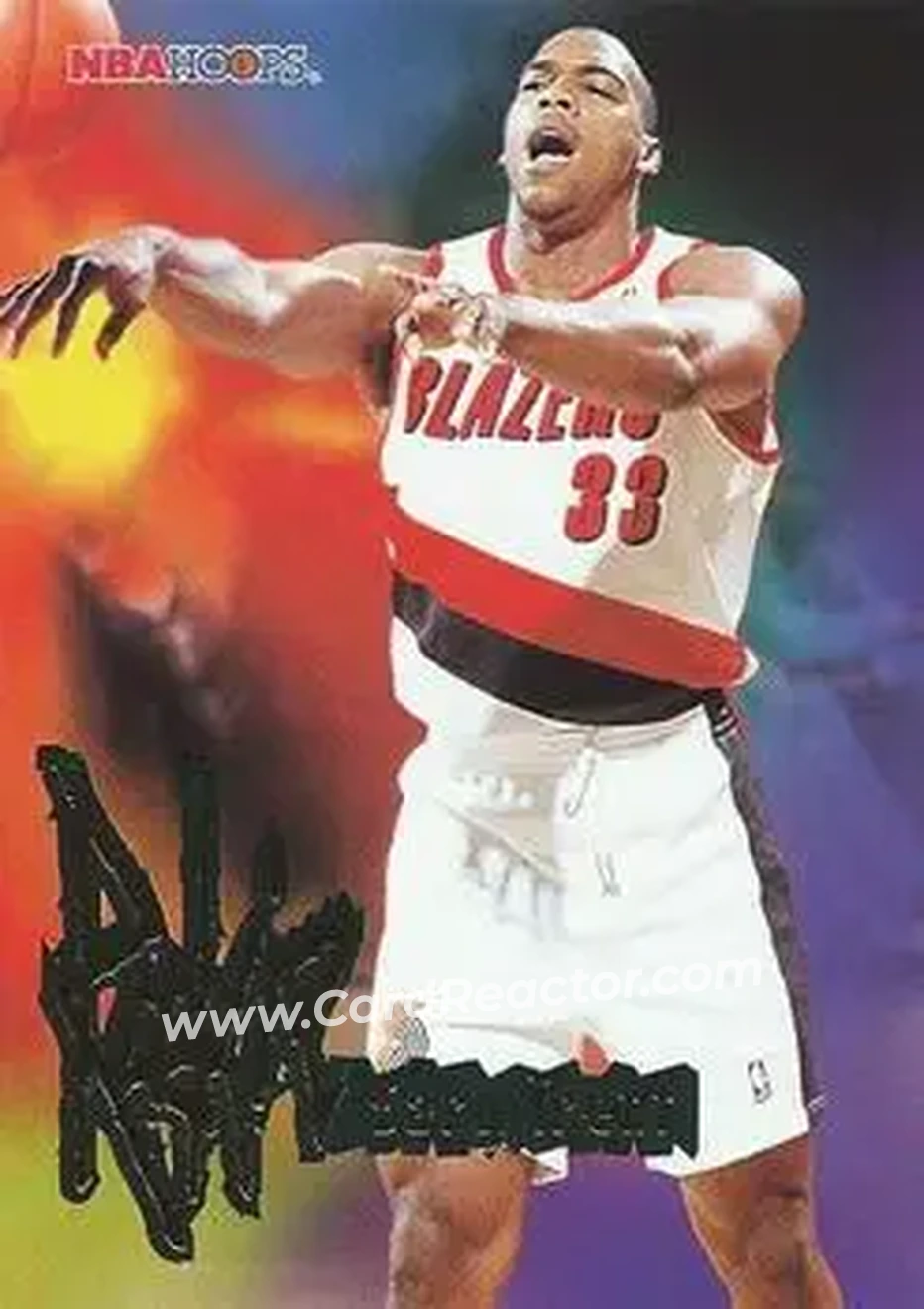 1995-96 Hoops #280 - Gary Trent - Portland Trail Blazers - Front