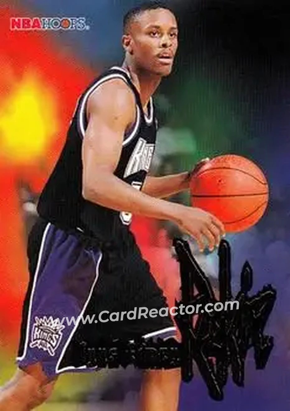 1995-96 Hoops #281 - Tyus Edney - Sacramento Kings - Front