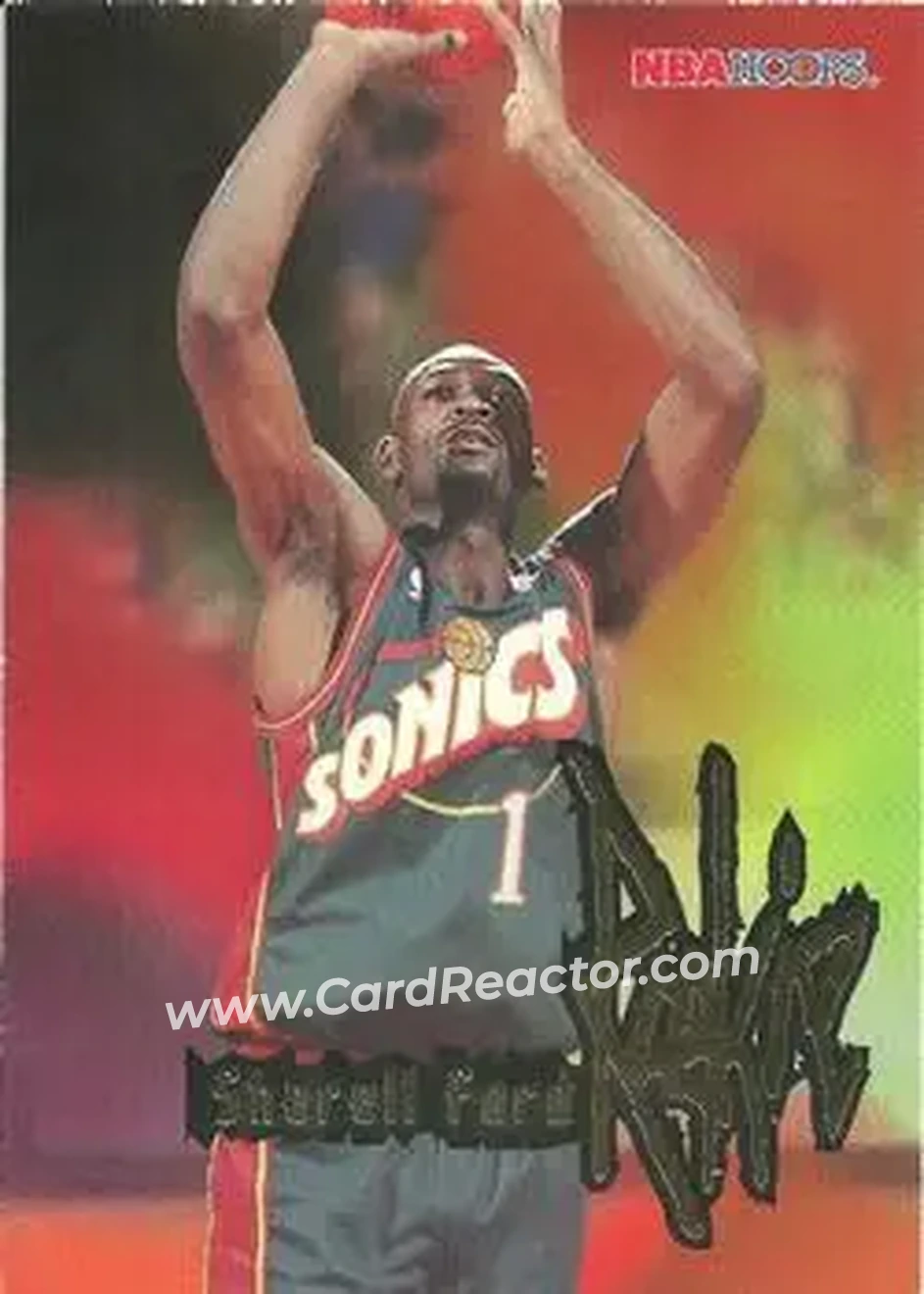 1995-96 Hoops #284 - Sherell Ford - Seattle SuperSonics - Front