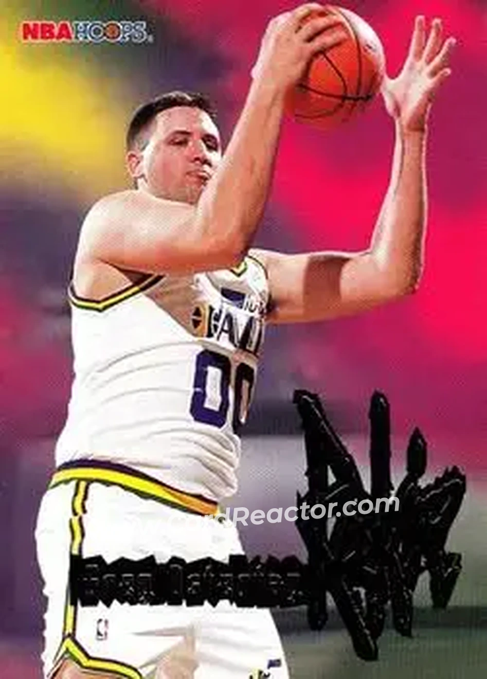 1995-96 Hoops #287 - Greg Ostertag - Utah Jazz - Front 1995-96 Hoops #287 - Greg Ostertag - Utah Jazz - Front