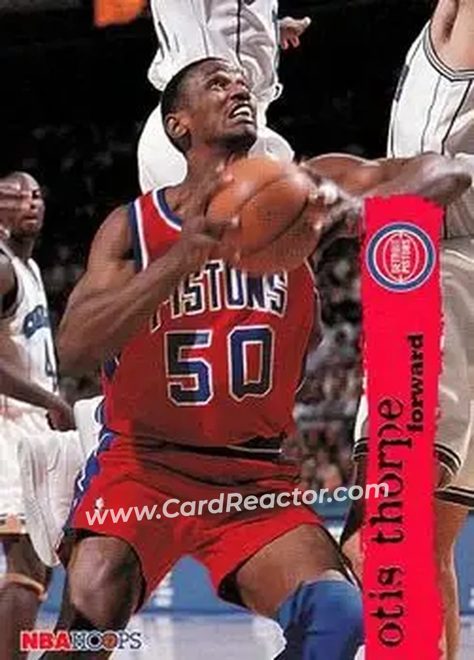 1995-96 Hoops #303 - Otis Thorpe - Detroit Pistons - Front