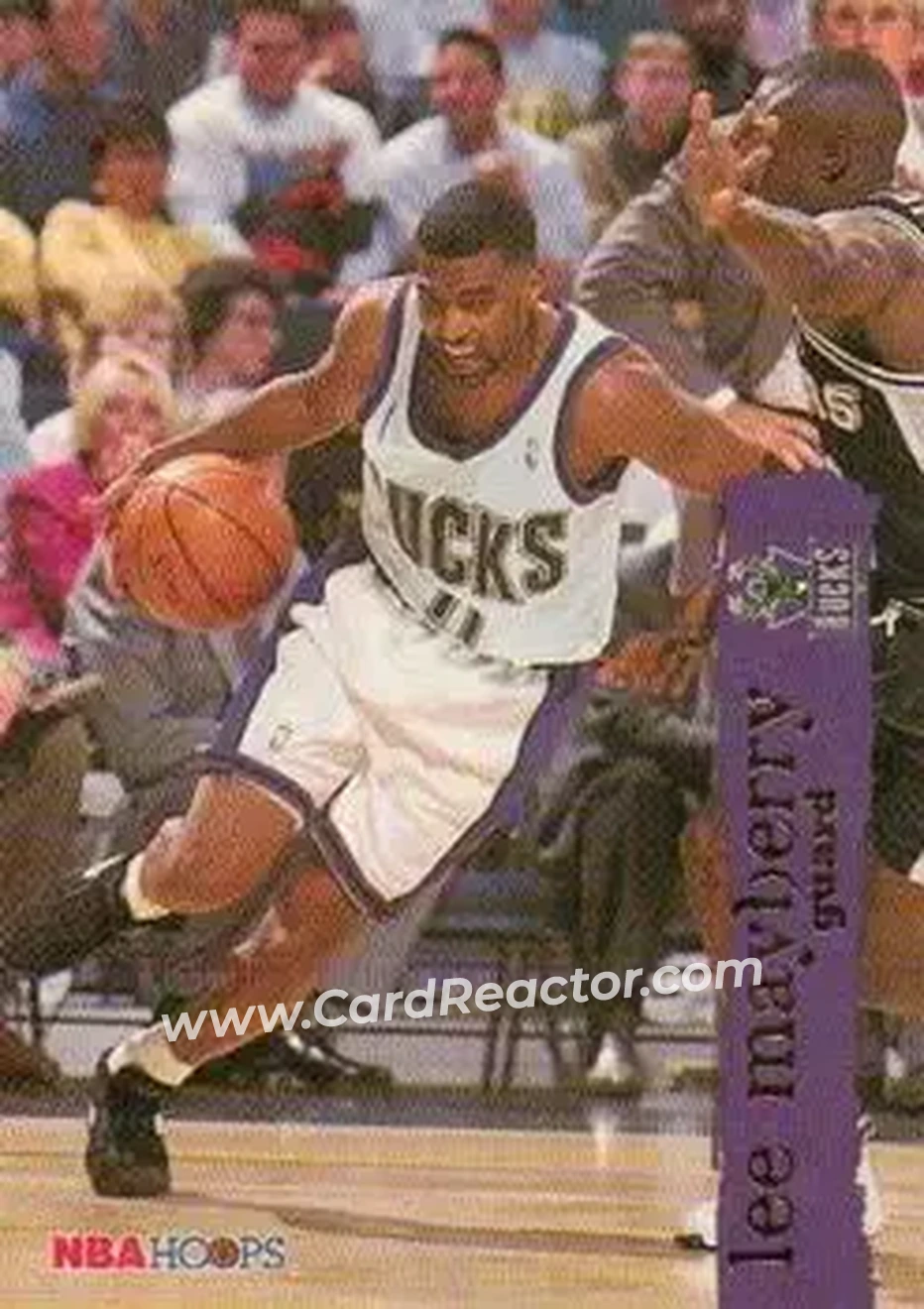 1995-96 Hoops #314 - Lee Mayberry - Milwaukee Bucks - Front