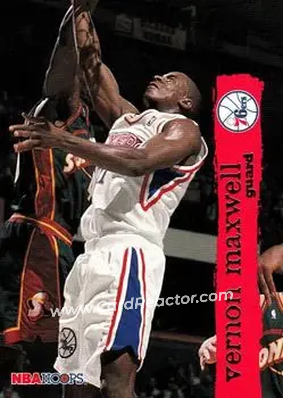 1995-96 Hoops #322 - Vernon Maxwell - Philadelphia 76ers - Front