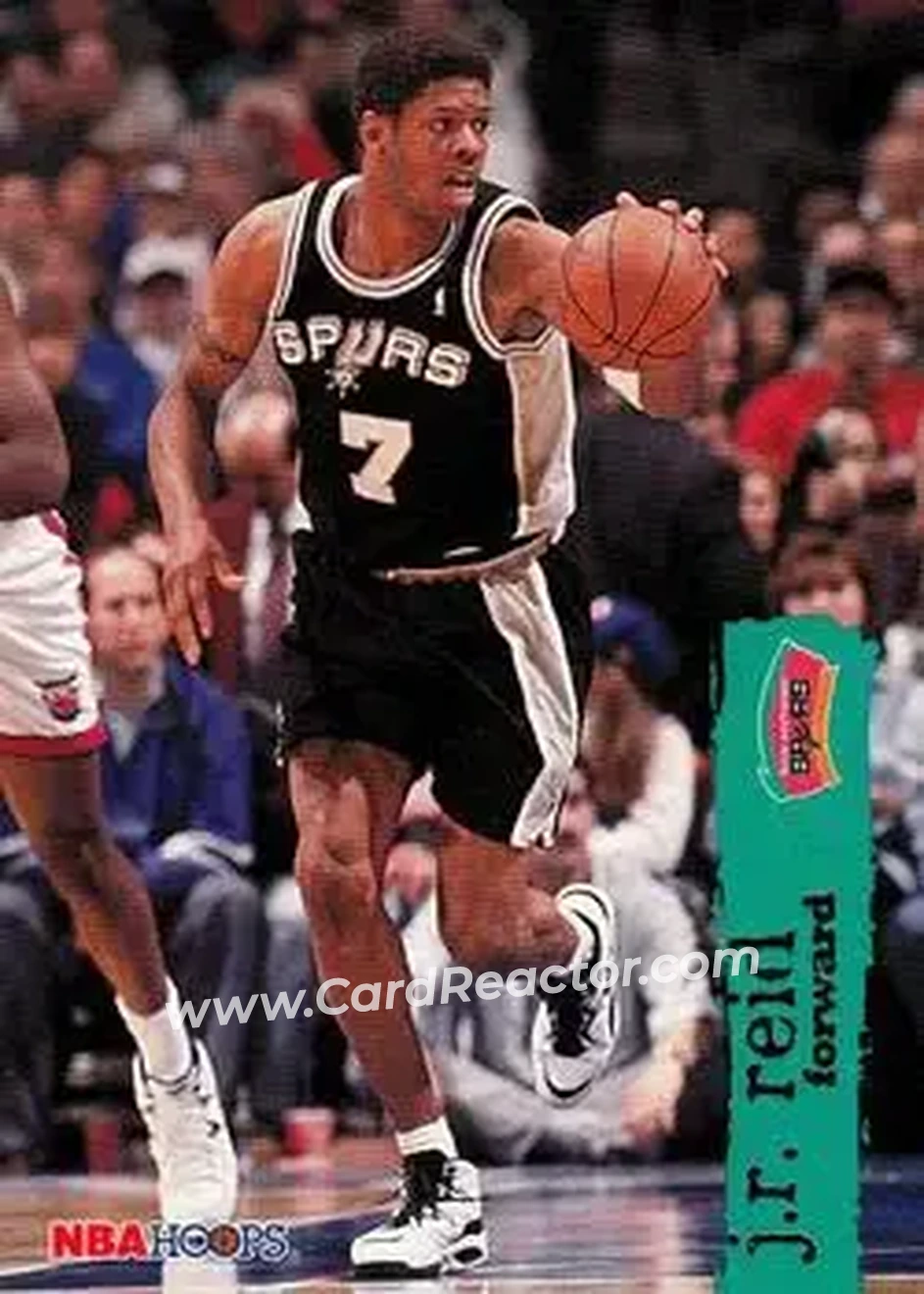 1995-96 Hoops #328 - J.R. Reid - San Antonio Spurs - Front