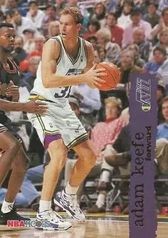 1995-96 Hoops #331 - Adam Keefe - Utah Jazz