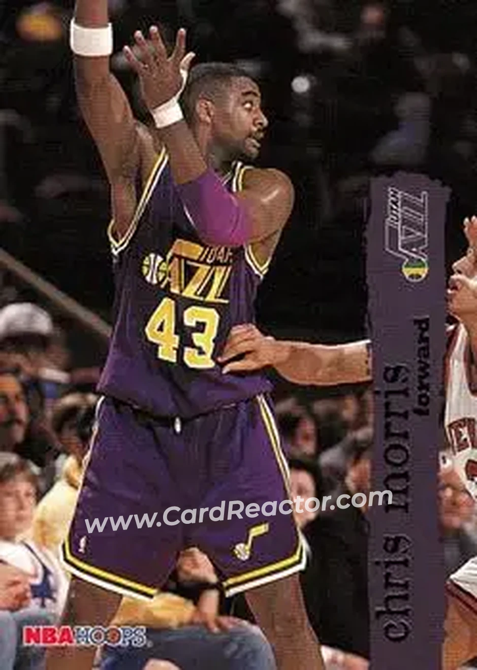 1995-96 Hoops #332 - Chris Morris - Utah Jazz - Front 1995-96 Hoops #332 - Chris Morris - Utah Jazz - Front