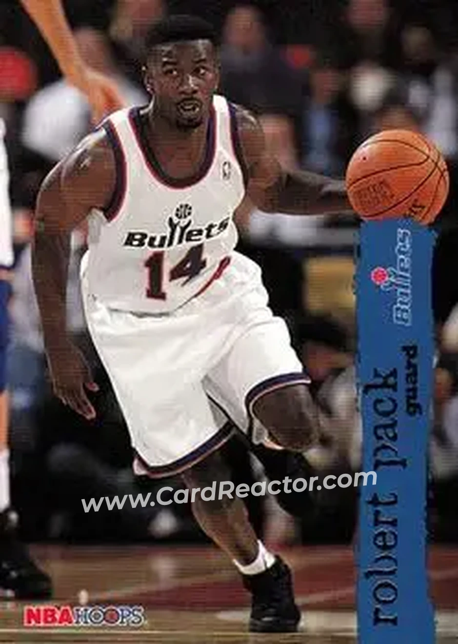 1995-96 Hoops #333 - Robert Pack - Washington Bullets - Front